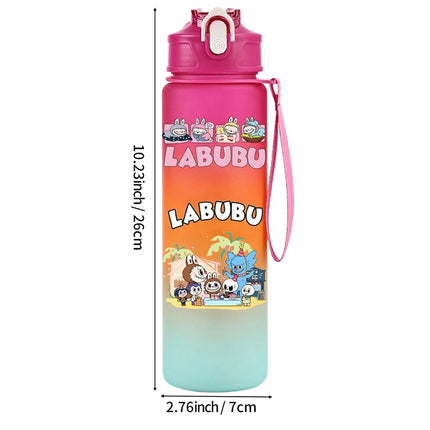 750Ml Cartoon Printed Water Bottle Teenger Student Drinking Portable Cartoon Large Capacity Outdoor Sport Water Cup Kid Gift