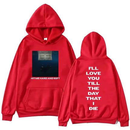 2025 Billie Hit Me Hard and Soft 2025 Tour Hoodie Harajuku Casual Hip Hop Streetwear Kawaii Women Sweatshirts Women Pullovers