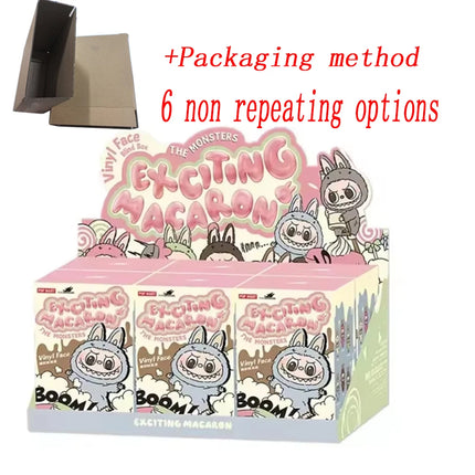 Labubu The Monsters Vinyl Face Doll Heart-Moving Macaron Doll Blind Box Blind Bag Figure Guessing Bag China High-Quality Replica