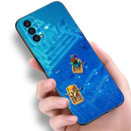 Hot My Mini World Game Phone Case For OPPO Reno 10 11 Pro Plus A55 A57 A58 A72 A74 4G A98 5G A15 A16 A17 A38 A54 A76 A94
