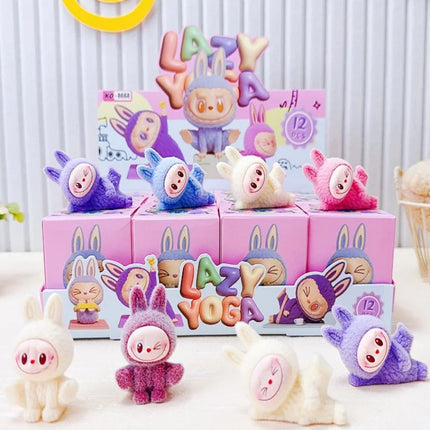 12 stk./sæt Labubu Blind Box Mini Anime Figurer Ornamenter Dukker Fans Børn Julefødselsdagsgave