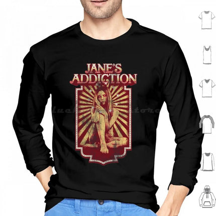 Janes Addiction Hoodie cotton Long Sleeve Crackerman Janes Addiction Janes Addiction Janes Addiction Sale Band Perry