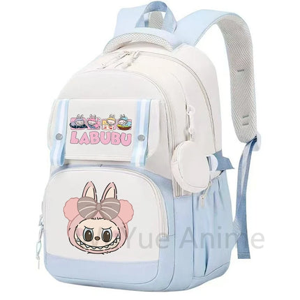 Cute Printed Backpack Teenager Student Shcoolbag Bookbag Knapsack Girl with Coin Purse Casual Bag Men Women Laptop Bag Mochila