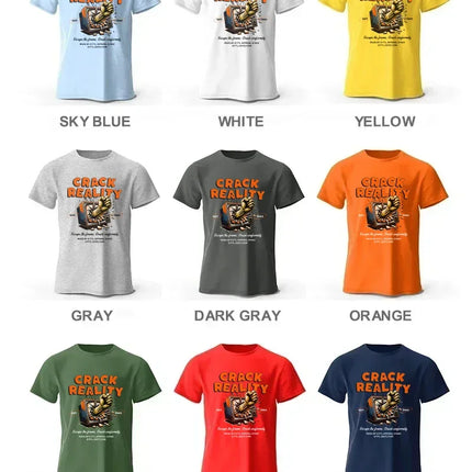 Urban Sketch Style T-Shirt 100% Organic Cotton Raw Art Design Tee for Adults Contemporary Streetwear