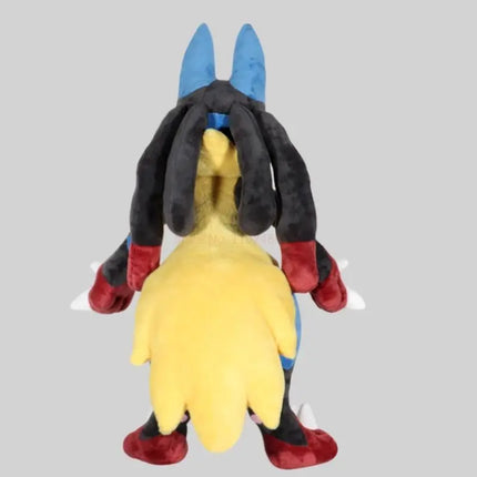130/70cm Big Size Pokemon Lovely Lucario Plush Toys Soft Stuffed Doll Cute Throw Pillow Room Decoration Children's Birthday Gift