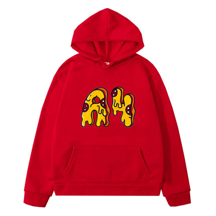 Пицца А4 Animation Hoodies Boys Sweatshirt with hood Влад a4 Бумага Casual Fleecing hoodie y2k sudadera kids clothes girls 7-12y