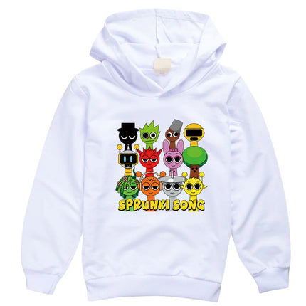 Sprunk Incredibox  Hoodie for Kids, Hoody Sweatshirts for Teen Boys Cartoon Coats for Girls Casual Outerwear for Baby Game Hot