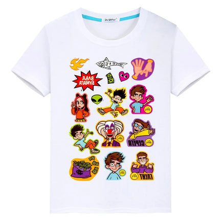 Влад Бумага А4 Print 100% Cotton T-shirt anime Tees Merch A4 pride tshirt Kawaii Short boys Tops y2k one piece kids clothes girl