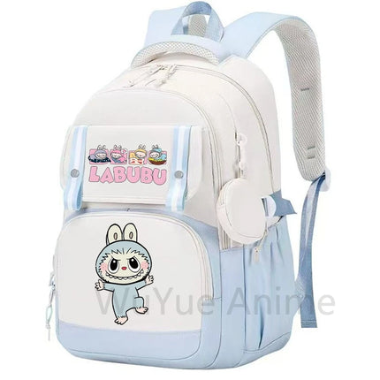 Cute Printed Backpack Teenager Student Girl Boy Knapsack Large Capacity Waterproof Casual Bag Coin Purse Women Laptop Travel Bag