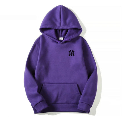 Men's and Women's Casual Fashion Trend Fleece Hooded Hoodies Spring Fall Outdoor Sweatshirt Popular Font Print Pullovers Coat