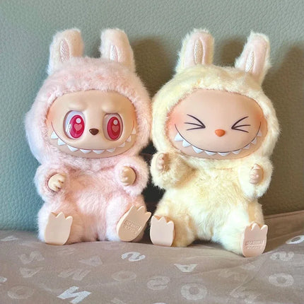 Hot 2 LABUBU  THE MONSTERS Sitting Party Vinyl Plush Blind Box Ornament pendant gift