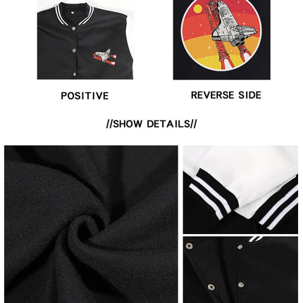 Brooklyn New York Printing Man Jackets Preppy Style Baseball Uniforms Casual S-5Xl Preppy Style Clothes & Accessories