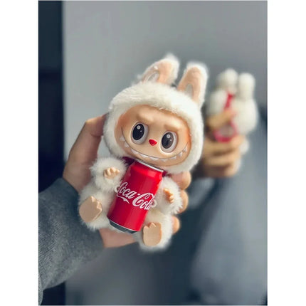 2025 New Labubu Coca-Calo Vinyl Series Pendant Plush Macaron Third Generation Blind Box Children's Toys Collection