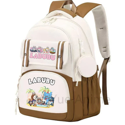 Cute Printed Backpack Teenager Student Shcoolbag Bookbag Knapsack Girl with Coin Purse Casual Bag Men Women Laptop Bag Mochila
