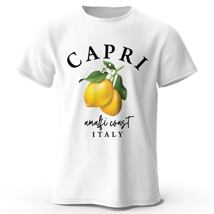 Modern Lemon Graphic Tee 100% Cotton - Clean Contemporary Design Breathable Everyday Essential