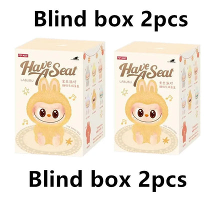 Blind Popmart Labubu Box The Monsters Lisa Seme Heart Macarrr Vinyl Base Series Trendy Toy Decorations Birthday Gifts