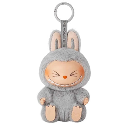 Figura de Anime Labubu Have A Seat, modelo de muñeca colgante de PVC, llavero de réplica de monstruo Kawaii, juguete de regalo d