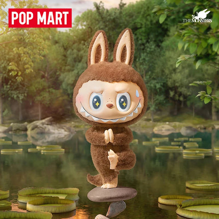 Genuine 100% Pop Mart Labubu The Monsters Lazy Yoga Blind Box Collectible Gift  Handmade Art Figure Set    