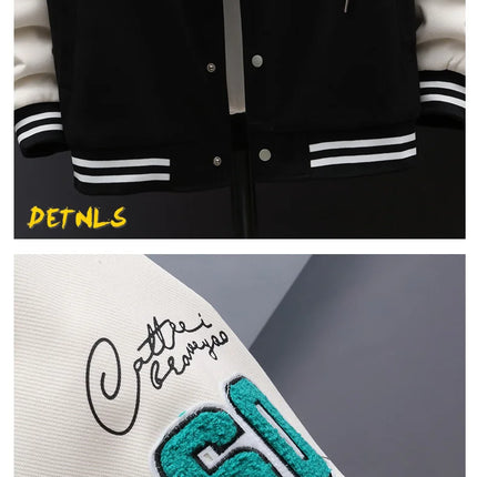 New 2024 Autumn Winter Men's Hooded Fleece Baseball Jackets Casual Warm Plush Coat Youth Streetwear Windproof Thick Padded Parka