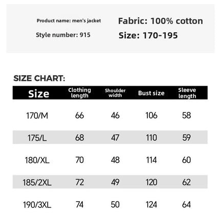 2025 High-end Men's Jacket Fashion Casual Cotton Comfortable Breathable Lapel Windproof Jackets Autumn Business Solid Color Coat