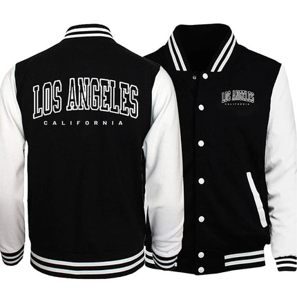 Los Angeles, California Usa City Print Boy Jackets Loose Baseball Jersey Casual S-5Xl High Street Motion Clothes & Accessories