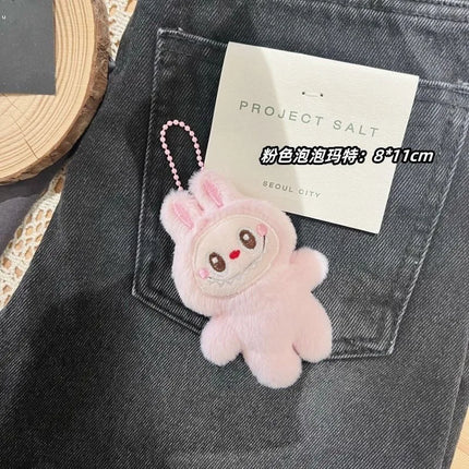 LABUBU New Monster Plush Key Chain Bag Decoration Accessories Plush Doll Bag Pendant Decoration Keychain Women Girls Gifts