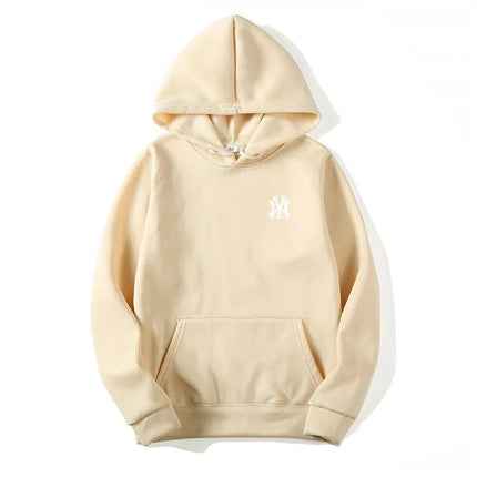 Men's and Women's Casual Fashion Trend Fleece Hooded Hoodies Spring Fall Outdoor Sweatshirt Popular Font Print Pullovers Coat