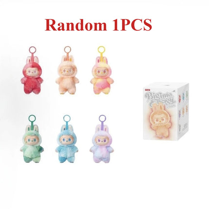 BANDAI/Labub# V3/ In stock Macaron 3rd Gen Vinyl Doll Keychain Pendant Collectible Toy Gift for Adults Kids High Energy Series