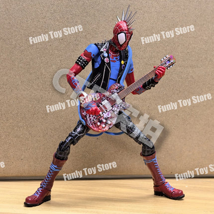 In Stock Ct Toys Spiderman Spider-Punk Spider-Man Across The Spider-Verse Shf Anime Action Figure Figurine Custom Gifts Toys