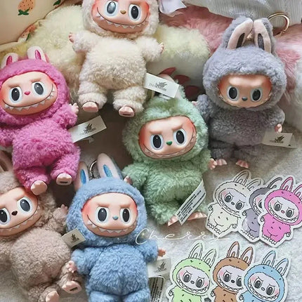 Anime Figure Nabubu Blind Box Have A Seat Series Pendant Flocking Model Toy Kawaii Monster Replica Keychain Toy Christmas Gift