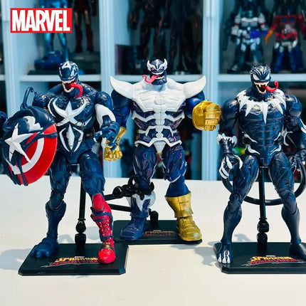 Original Venom Parasitic Spider Man Iron Man Thanos Captain America Black Panther Action Figure Marvel Legends Toy Gift For Kid