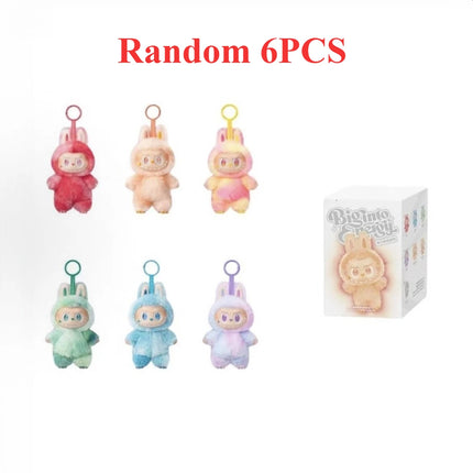 BANDAI/Labub# V3/ In stock Macaron 3rd Gen Vinyl Doll Keychain Pendant Collectible Toy Gift for Adults Kids High Energy Series