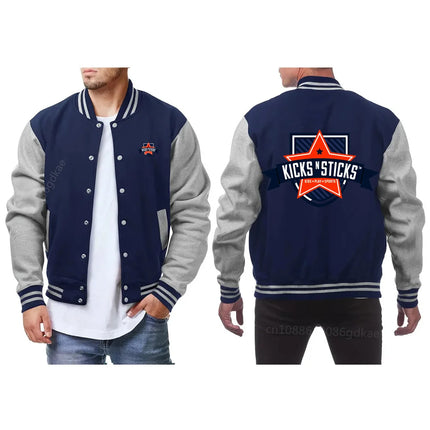 2024  Baseball Uniform Bomber Jacket Men's Casual Men's Jacket