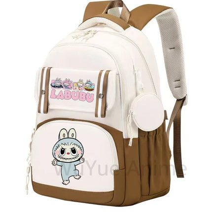 Cute Printed Backpack Teenager Student Girl Boy Knapsack Large Capacity Waterproof Casual Bag Coin Purse Women Laptop Travel Bag