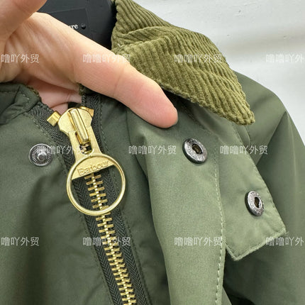 B@r Transport Corduroy Lapel Wax Free Jacket Cotton Loose Jacket Men's And Women's