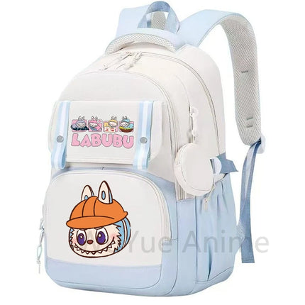 Cute Printed Backpack Teenager Student Girl Boy Knapsack Large Capacity Waterproof Casual Bag Coin Purse Women Laptop Travel Bag