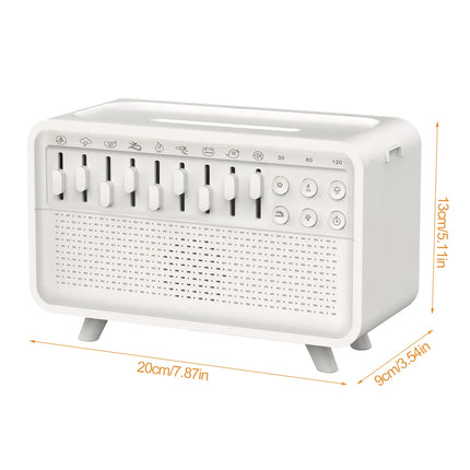 4 in 1 HIFI Bluetooth Speaker LED White Noise Speaker White Noise Sleep Aid Night Light Humidifier Machine with 8 Nature Sounds