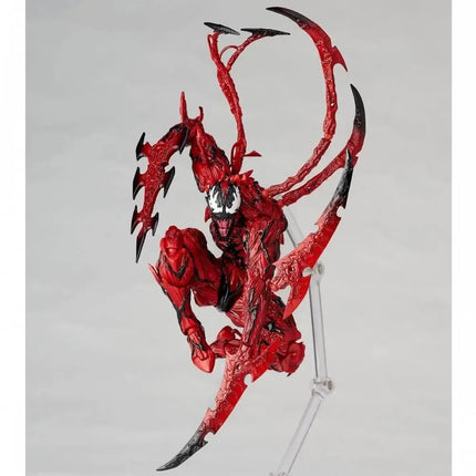 AMAZING YAMAGUCHI Carnage Venom KAIYODO Spider Man Legends Action Figure Joint Movable Change Face Statue Model Kid for Toy Gift