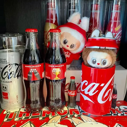 New 3.0 Labubu Monster Coca-Cola Series Vinyl Doll Labubu Action Figure Keychain Toys Childrens Holiday Surprise Gifts