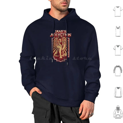 Janes Addiction Hoodie cotton Long Sleeve Crackerman Janes Addiction Janes Addiction Janes Addiction Sale Band Perry