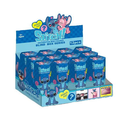 12pcs Disney Stitch Blind Box Surprise Blind Box Cute Anime Figures Model Doll Toys Surprise Box Toy Kawaii Kid Toys