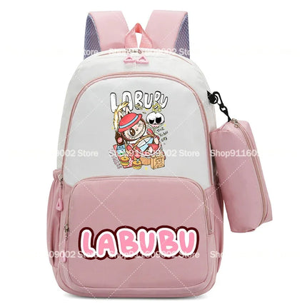 Large Capacity Backpacks Pencil Bag Cartoon Printed Animals Schoolbag Boys Girls Book Stationery Storage Bags Gift