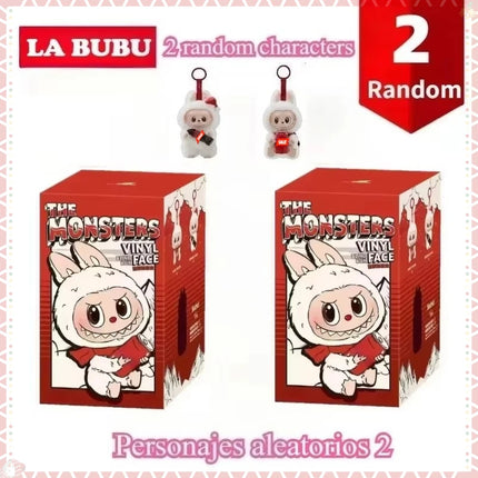 New Labubu Blind Box Have A Seat Series BIG INTO ENERGY Flocking Model Toy  Kawaii Monster 3rd Keychain  Decorations Gift