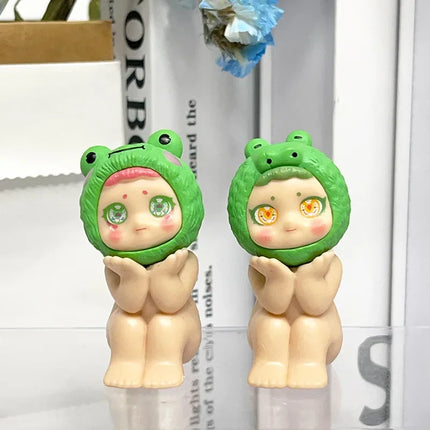 Labubu Car Mounted Labubu Handmade Doll Blind Box Trendy Play Super Cute Birthday Gift Girl Desktop Pendant