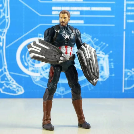 Avengers Hero Iron Man Spider Man Captain Marvel Thanos Deadpool Hulk Loki Action Figures Model Dolls Christmas Gifts Kids Toys