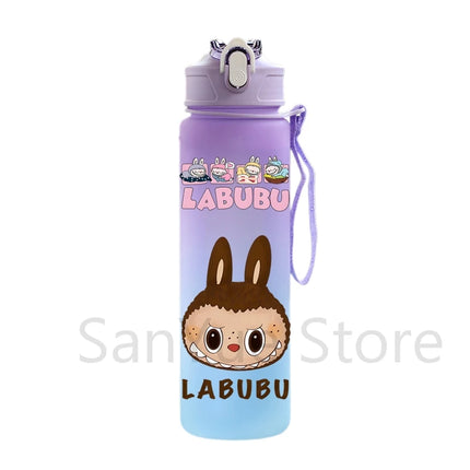 750Ml Cute Cartoon Printed Water Bottle Teenger Student Large Capacity Drinking Portable Outdoor Sport Water Cup Kid Gift