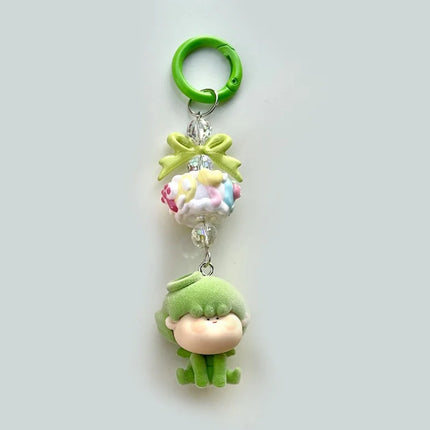 Sweet Hot Selling Mini Keychain Vinyl Cute Baby Bag Mobile Phone Pendant Cute Valentine's Day Gift Keychain Bestie Gift