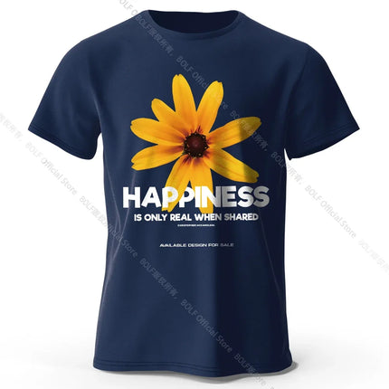 Autumn Chrysanthemum Print Tee 100% Cotton - Kawaii Floral Design Soft & Stylish Everyday Wear