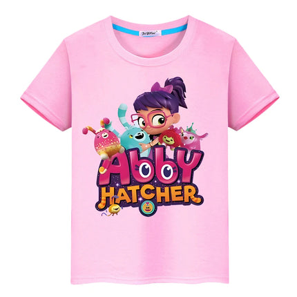 Abby Hatcher Print cartoons T-shirtCute Short boy girl clothes Summer 100%Cotton Tops pride tshirt anime Tees y2k kid Day gift