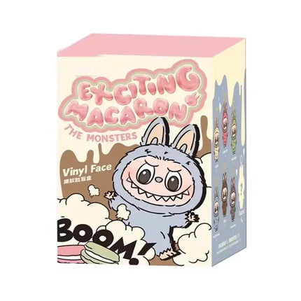 For Labubu The Monsters Heartbeat Macaron Enamel Face Pvc Figurine Tabletop Ornament Kawaii Doll Kid Christmas Gift